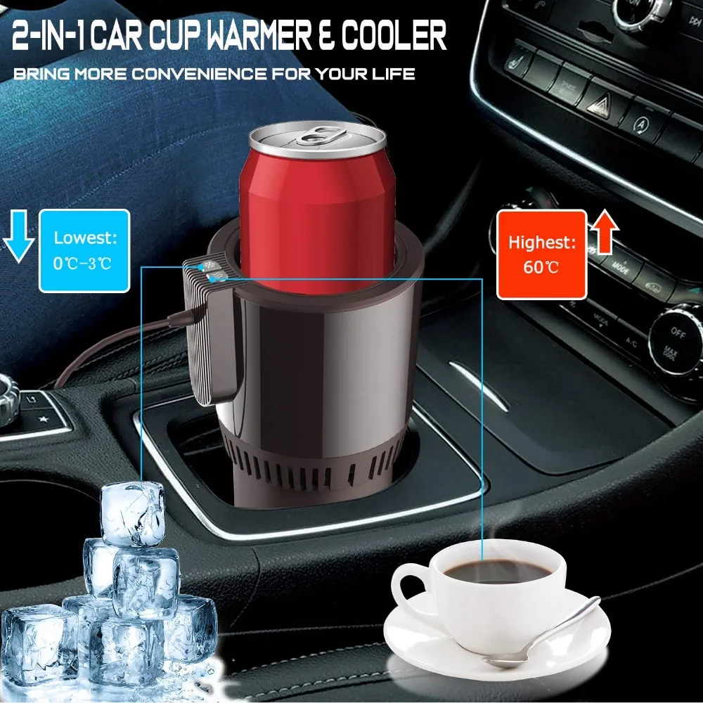 Coffee Warmer Car Cup Warmer Cooler 2in1 Heating Smart Temperature