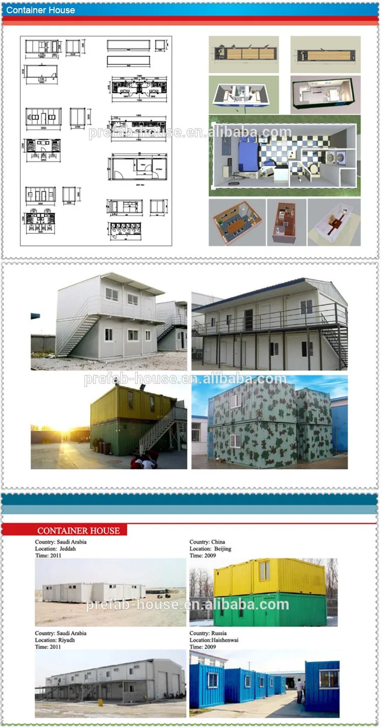 Professional supplier of low price 20ft and 40ft living container house