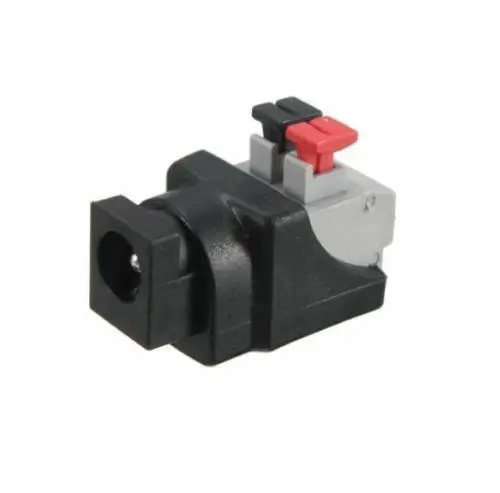 led Screwless Terminals DC 5.5x2.1mm Male Plug CCTV Power Connector,DC Power Male Connector