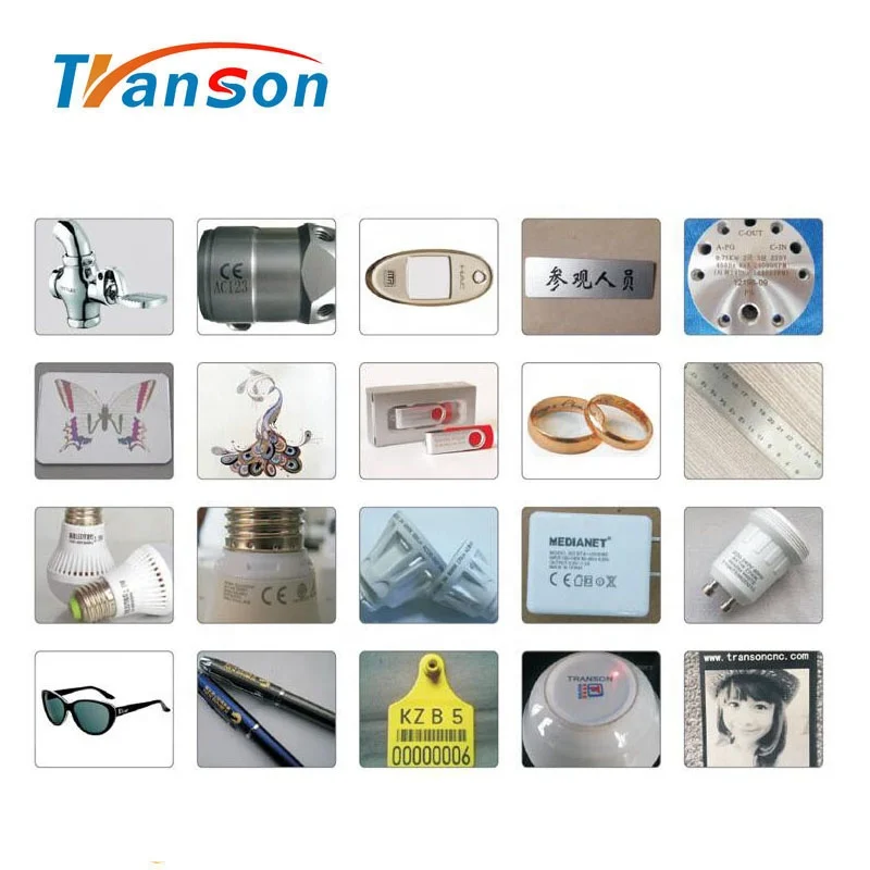 Transon Brand 30w DAVI Synrad Coherent RF Metal Tube CO2  Laser Marking Machine For Wood Paper Leather