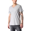 raw edge seams v neck t shirts men short sleeves 100% cotton t shirts in bulk