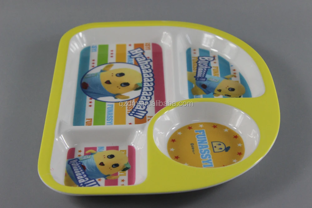Japan Melamine 4 Section Plate For Kids