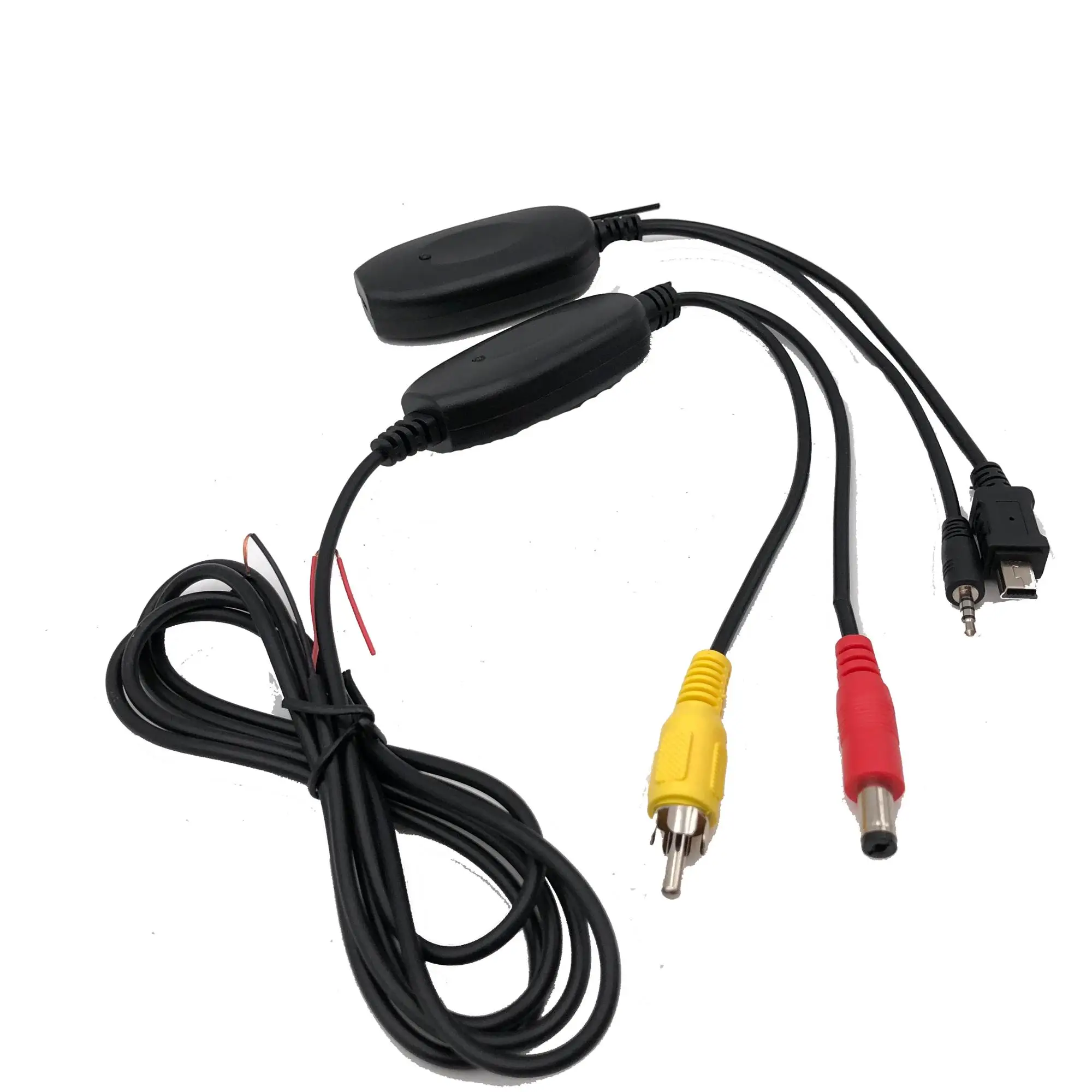 Wireless Car Usb Transmitter And Receiver To Connect Rca Plug Rear View