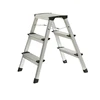 two sided foldable aluminium alloy agility step ladder with 3 steps