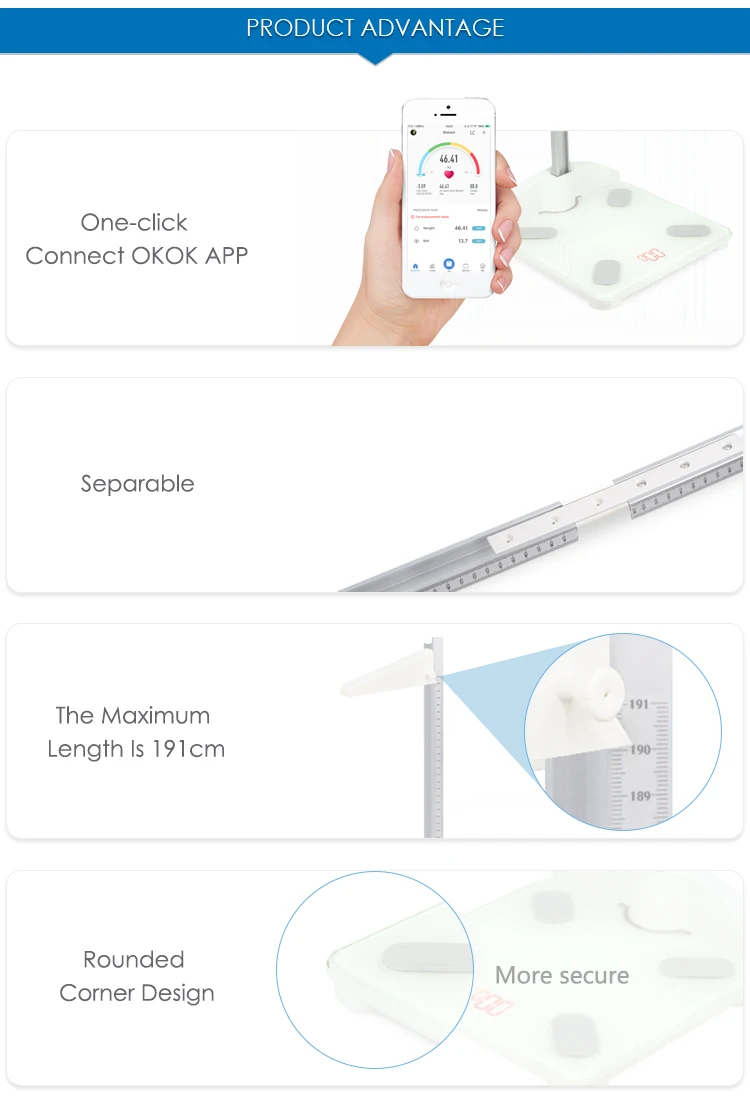 New design body analysis scale digital body scale