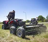 150cm work width 23hp V-Twin quad Flail Mower for Rushes, Bracken,marshland grass/Twin-Axle Boggie Weed Mower/ATV Mulcher Mower