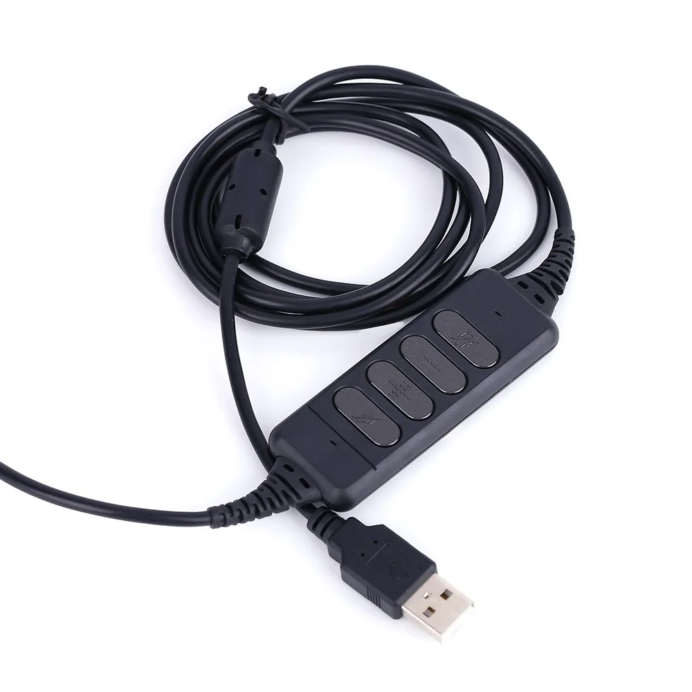 Usb Qd Adapter Cable With Quick Disconnecing For Call Center Headset