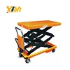 reliable hydraulic double platform scissor lift with wheels