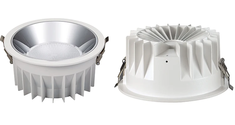 CE RoHS approved ceiling recessed aluminum cob light downlight led