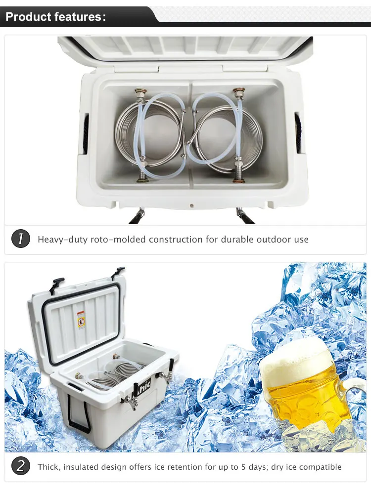 Customized Material: Ice Cold Coil Jockey Box Beer Cooler