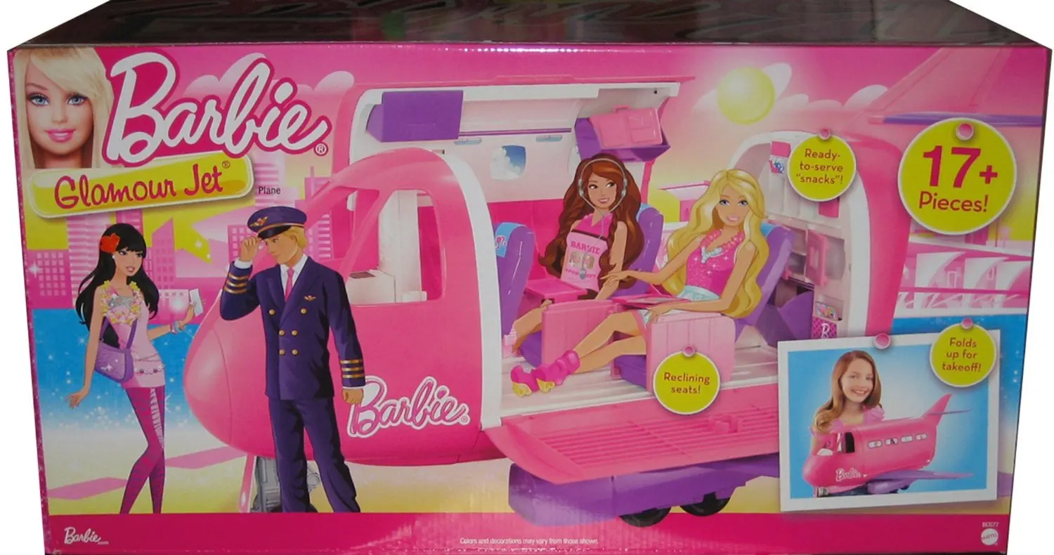 pink barbie jet