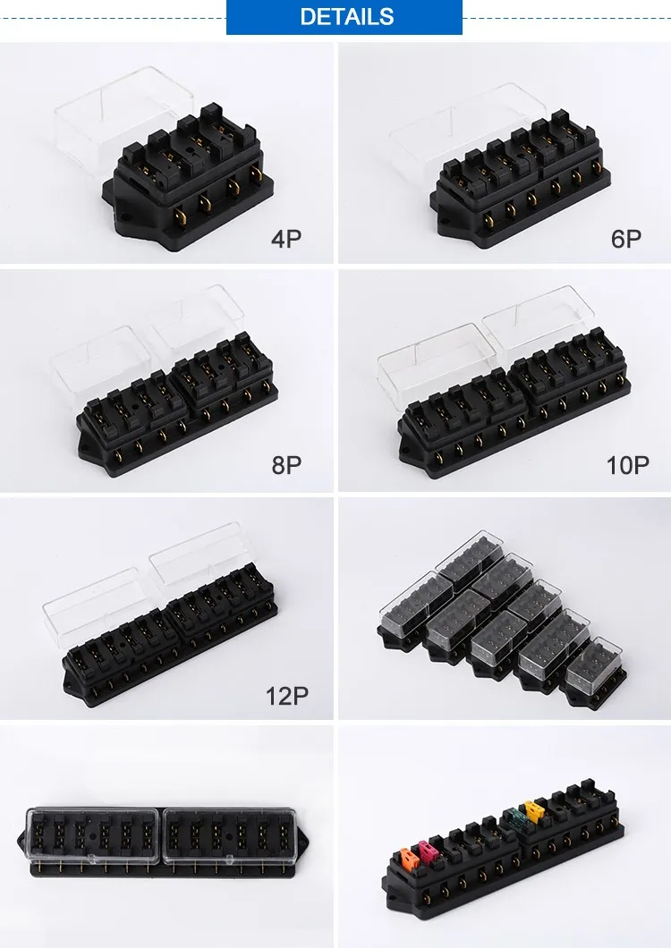 12 way 12v tractor auto car fuse box / automotive 10 way truck