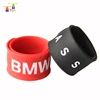 Custom promotion gift kids snap bracelet health good luck adjustable bracelet silicone slap bands