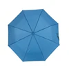 China manufacturer classic blue design auto open 3 fold umbrella for adult
