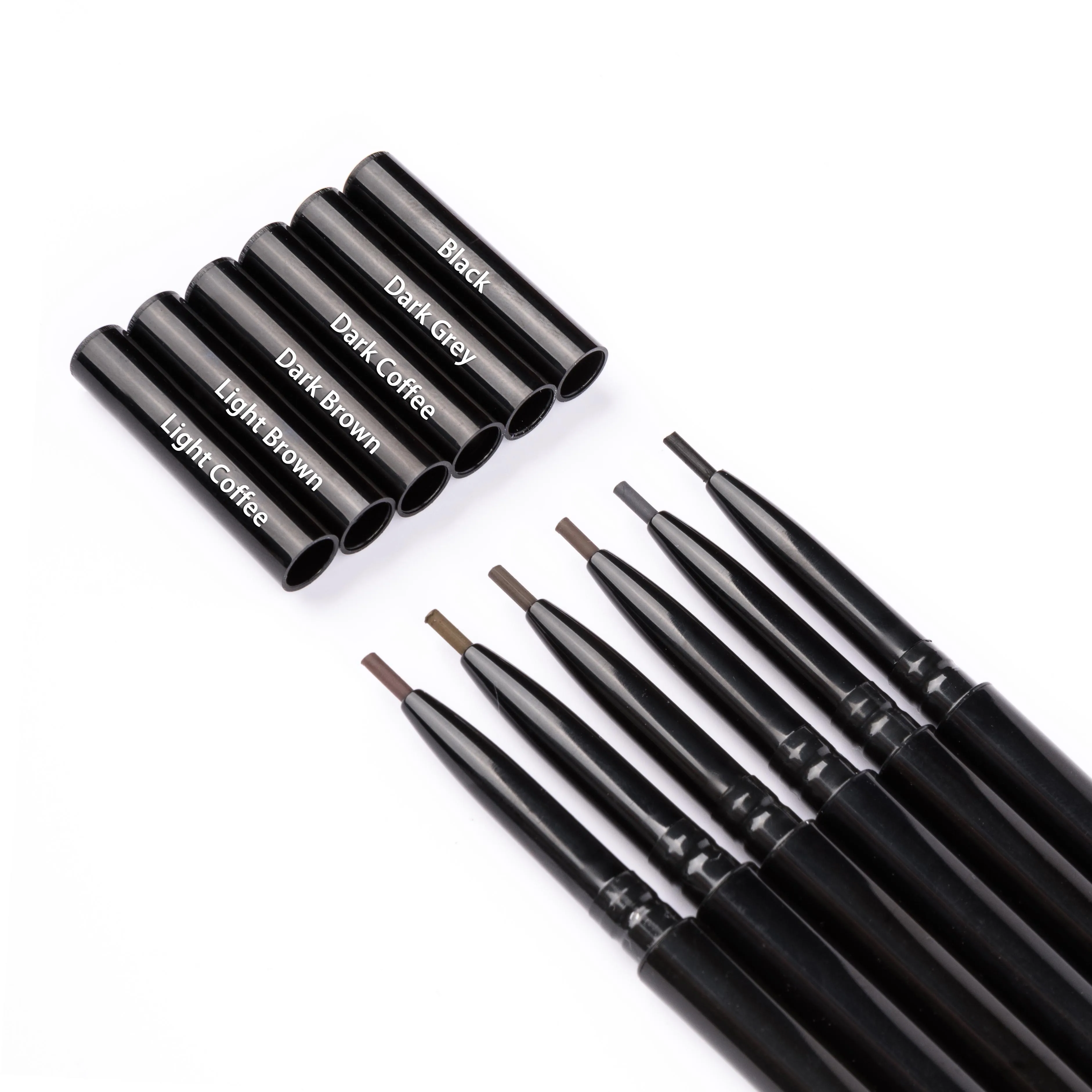 6 colors Private Label Waterproof Wholesale Eyebrow Pencil