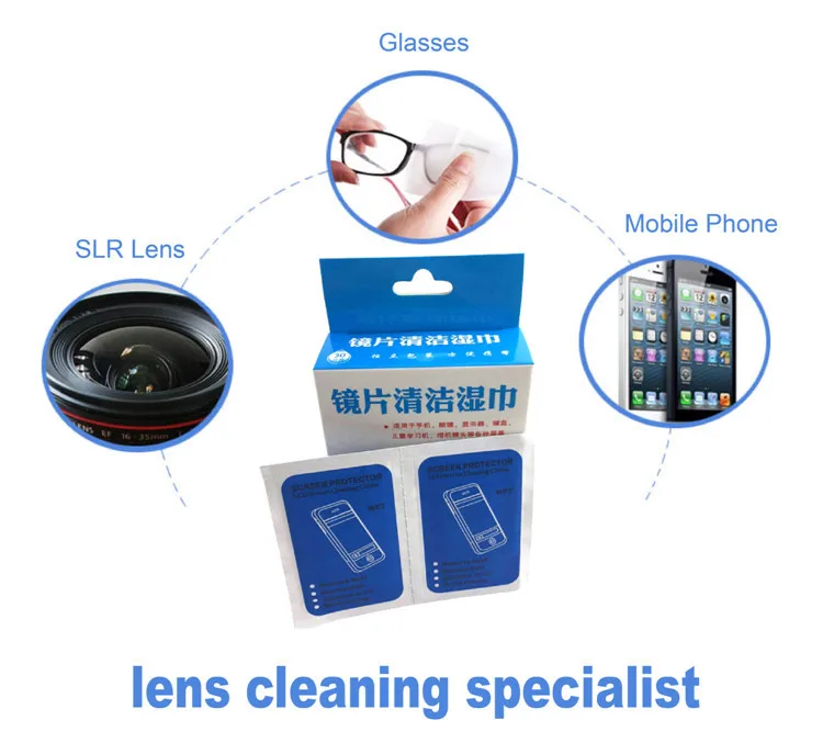 Mini Pack Custom Glasses Cleaning Wet Wipes Wholesale - Buy Glasses Wet