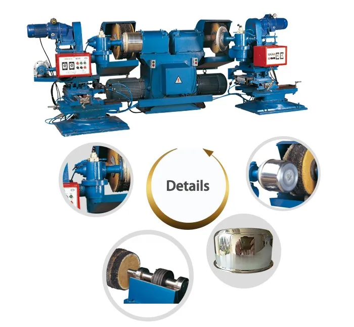 Automatic Mirror Finishing Stainless Steel Cookware Face Polishing