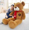 Soft Big Teddy Bear unstuffed animal skins wholes Scarf 80cm100cm Kawaii Large Bears For Kids Giant Pillow Dolls Girlfriend Gift