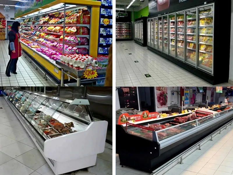 refrigerator for supermarket display