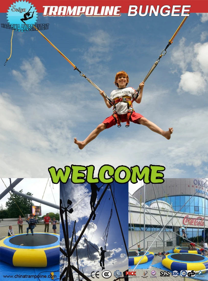 Outdoor Mobile Motor Super Bungee Jumping Trampolines - Buy Bungee ...