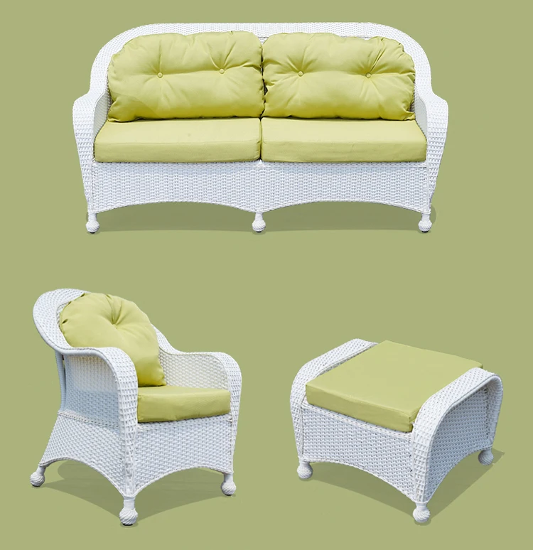 PE Rattan Garden Sets Outdoor Furniture Wicker Sofa with 4 Seats