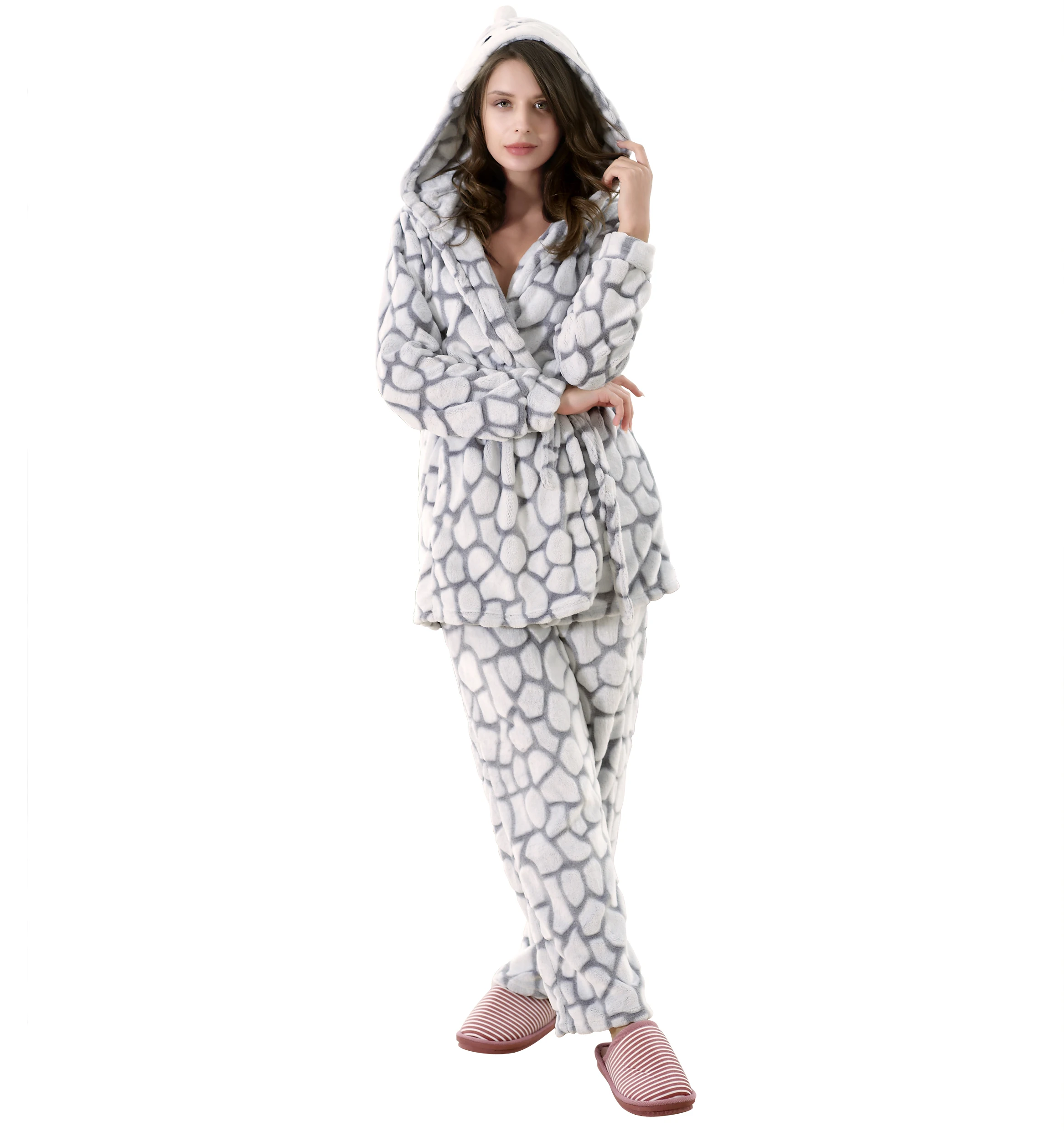 pajamas set pijiamas for women nighties three piece suit night suit winter sleepwear nighty ladies pyjamas nightwear factory