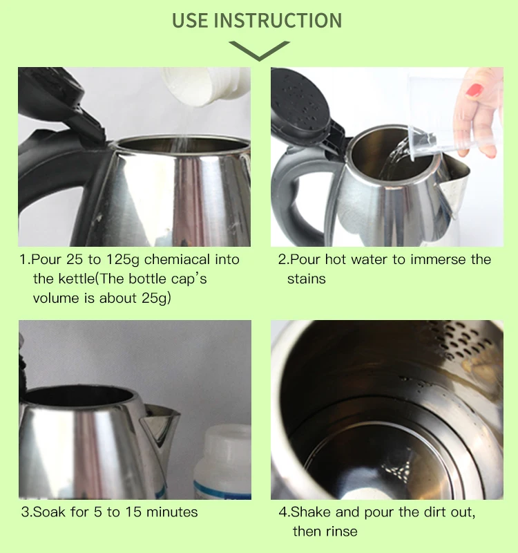 Granular Scale Removing Agent Oem Cleaning Coffee Tea Pot Machine