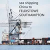 used cargo ship cargo rates from china to UK of 40 ft container and 20 feet container shenzhen forwarder agent