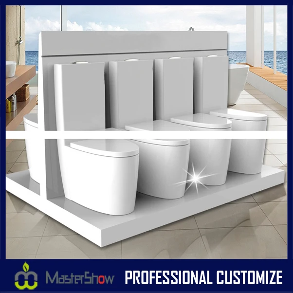 Custom Made White Wooden Closestool Toilet Display Stand For Sale Buy