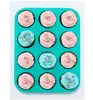 Large Muffin Pans Top Non Stick Bakeware for Muffins, Cakes and Cupcakes 12 Cups Silicone Muffin