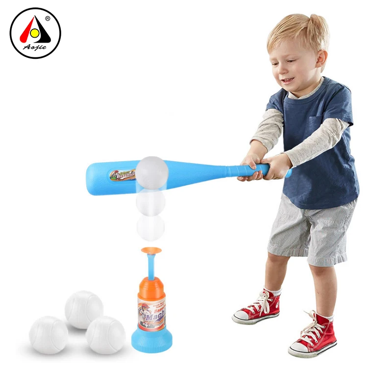 Factory Wholesale Kids Toys Sport Plastic Baseball Bat With Pop Up Tee