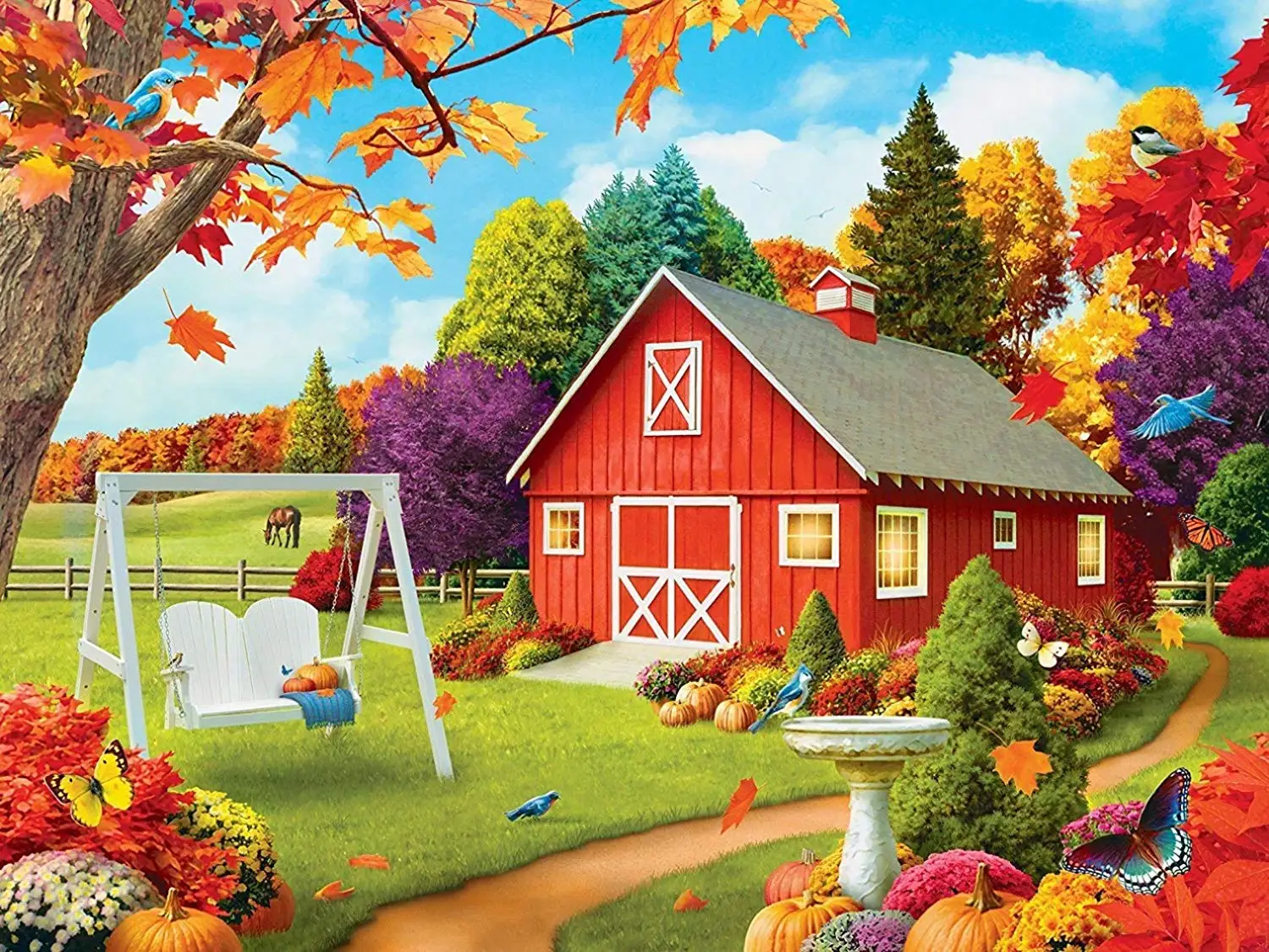 Buy The Art Of Alan Giana Four 500 Piece Jigsaw Puzzles A Peaceful Celebration Corner Of Your Life Glory Of Life Leaves Of Green In Cheap Price On Alibaba Com