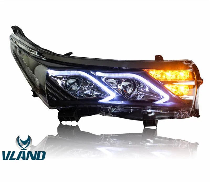 VLAND factory led lights for car accessory head light for Corolla LED Headlight 2014 2015 2016 for Corolla head lamp BENS style