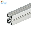 Silver Anodized 6063 T5 V-slotted Water Cooled Heat Sink In Extrusion Aluminum For Wooden Window 40 Profile 8 Slot 40mmw X 40mmh