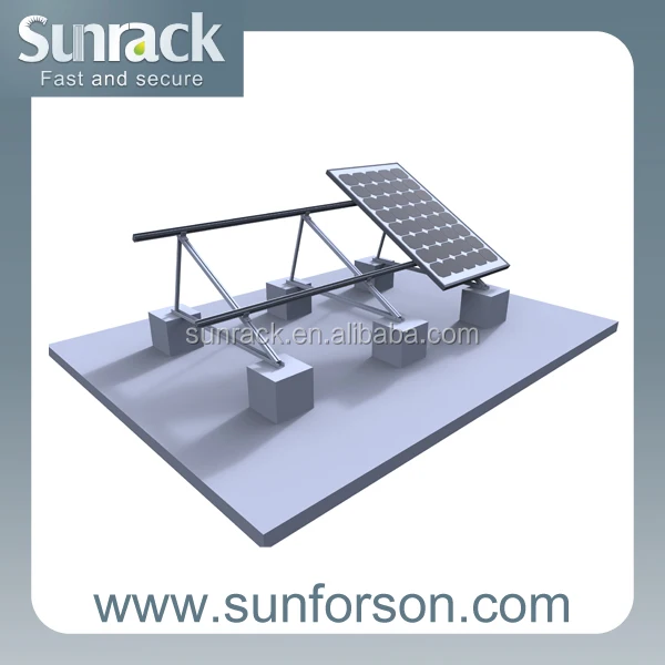 Commercial Pv Solar Panel Tripod Mounting Systems For Flat Roof - Buy ...