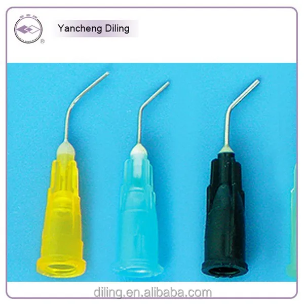 Disposable Blunt And Prebent Tip Irrigation Needle,Dental Flushing Bent