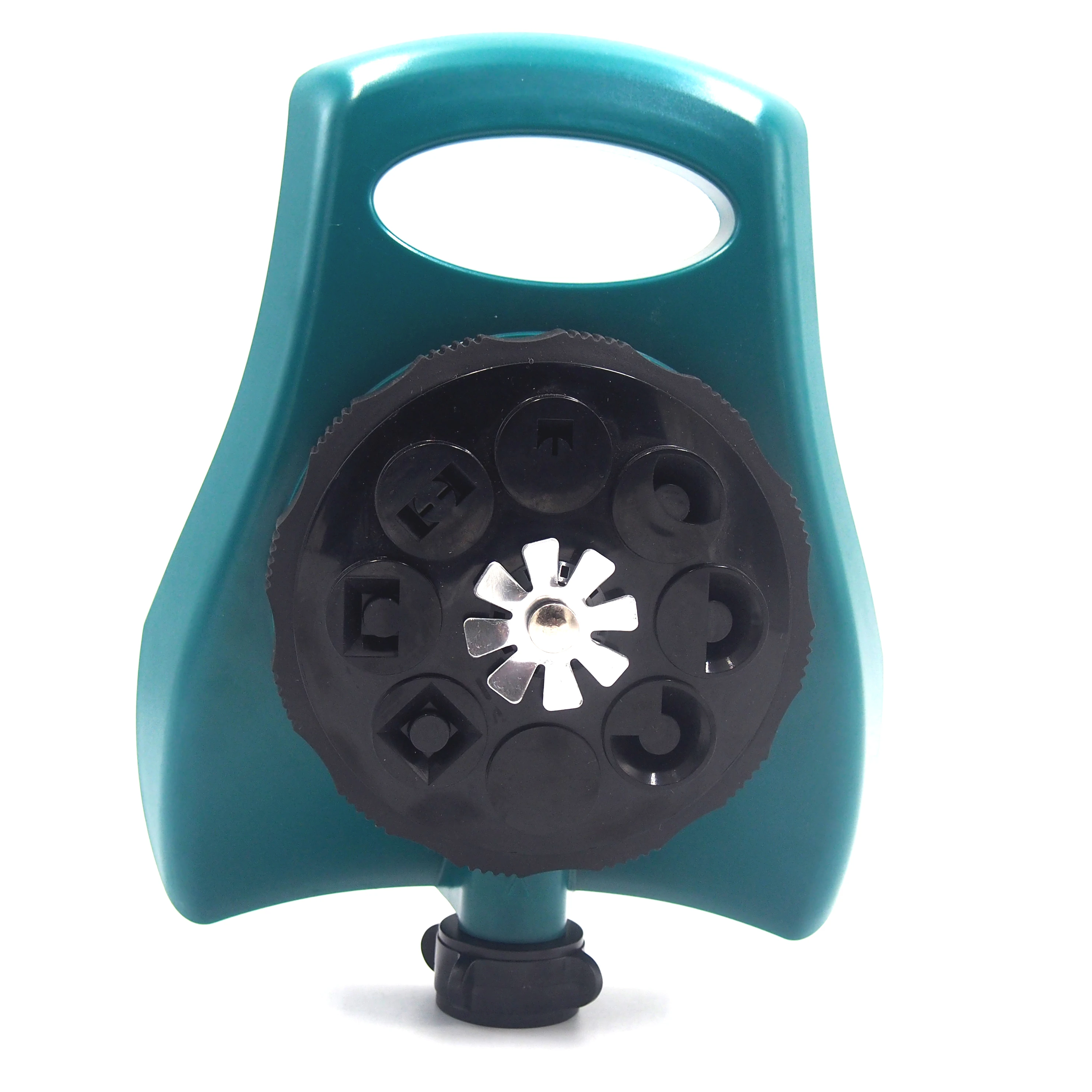 Plastic 8 pattern water turret sprinkler for garden