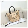 Wholesale OEMGeometric Shoulder Handbag Womens Bags Makeup Bag For Gift