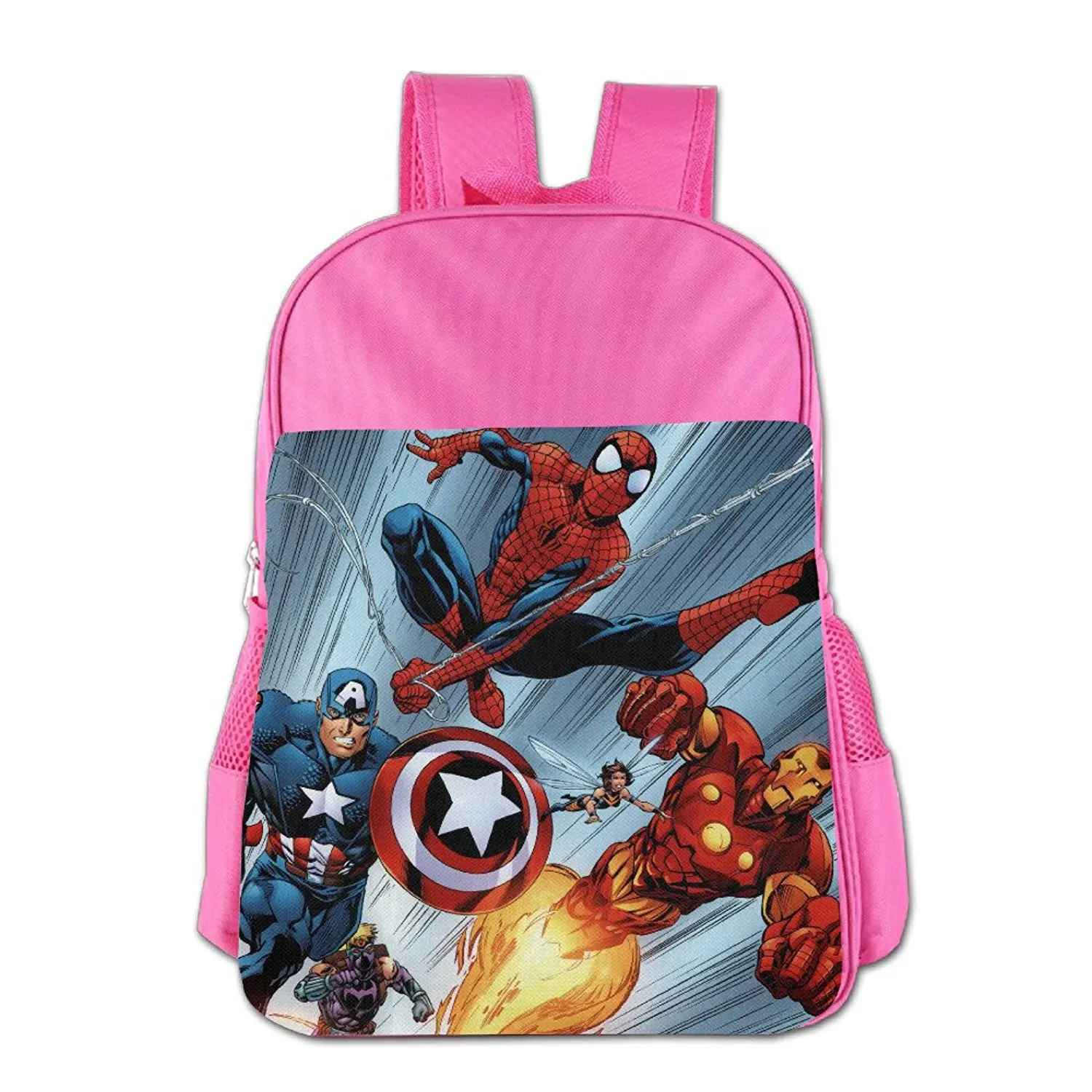 pink spiderman backpack