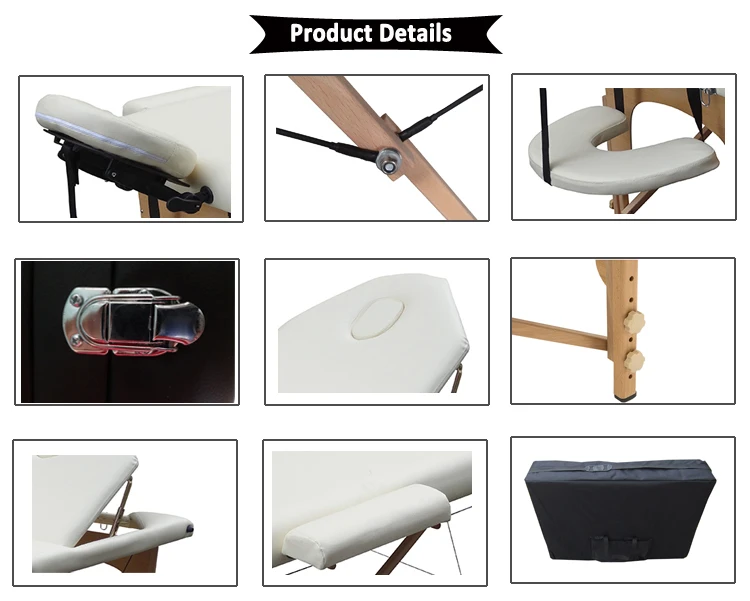 Professional Portable Spa Massage Tables White Milking Massage Table