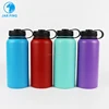 Custom logo wide mouth purple stainless steel powder coated water bottle vacuum flask double wall flask 1000ml thermos
