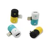 2019 Hot Selling Mini Pill Shape Charging Splitter 2 in 1 Audio and Charge Adapter