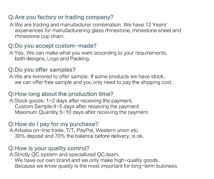 Empty Rhinestone Cup Chain