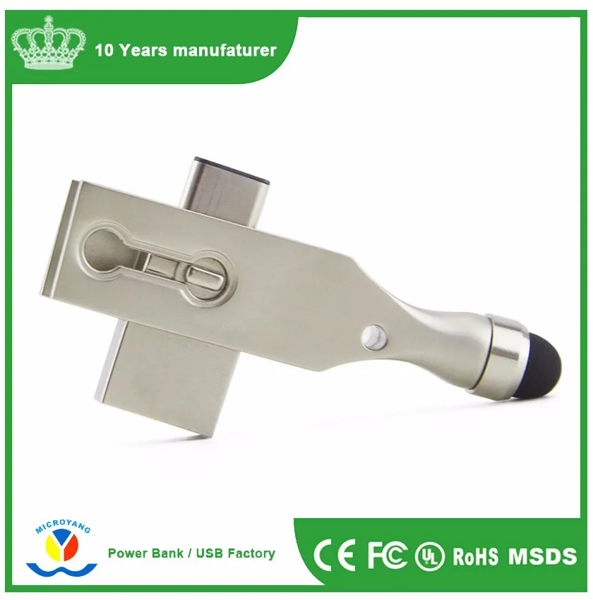 multifunction custom logo printing pen usb flash drive with stylus pen - ANKUX.COM