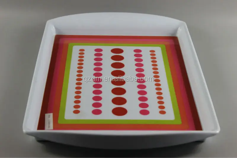 Creative Design Melamine Plastic Food Trays