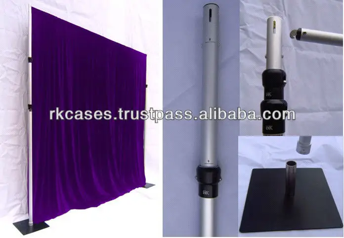 Wedding Event Supplies Portable Fabric Backdrop Decor Pipe And