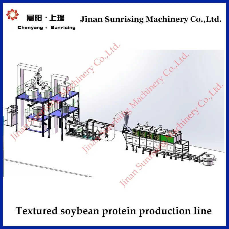 High quality nutrition soya protein food processing line