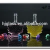 customize unique shape 50ml 1.5oz maple leaf glass bottle with lid