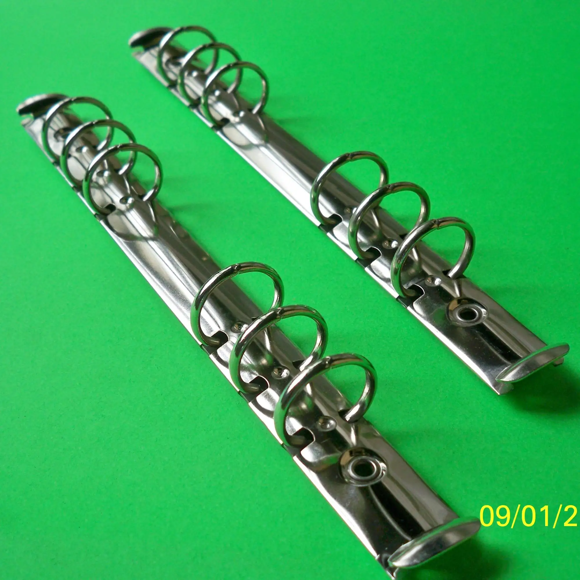 Convenient Plastic 6hole File Folder Paper Clip Metal Spring Clips