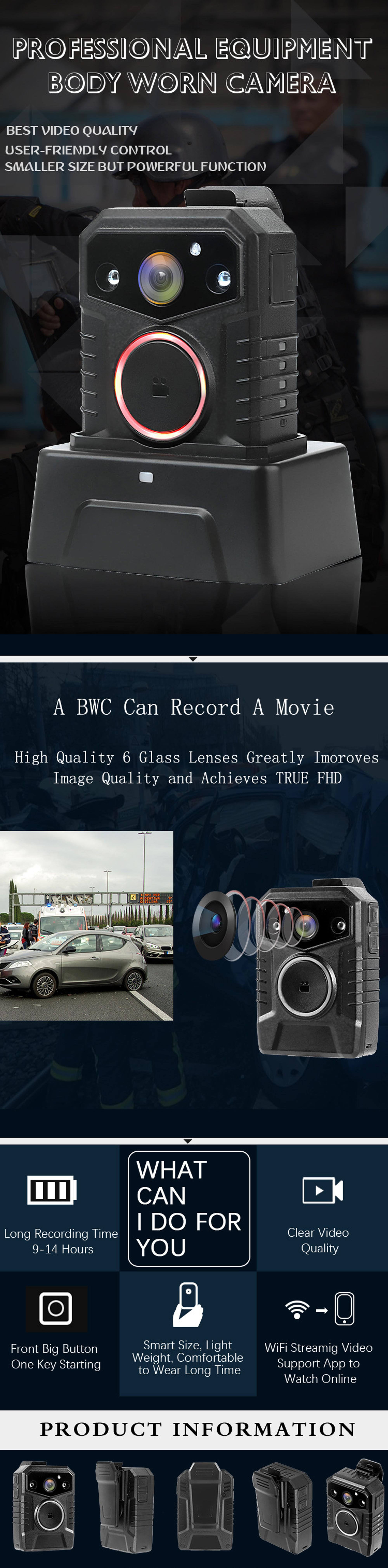 Best selling 3g 4g wearable camera police body 32gb gps